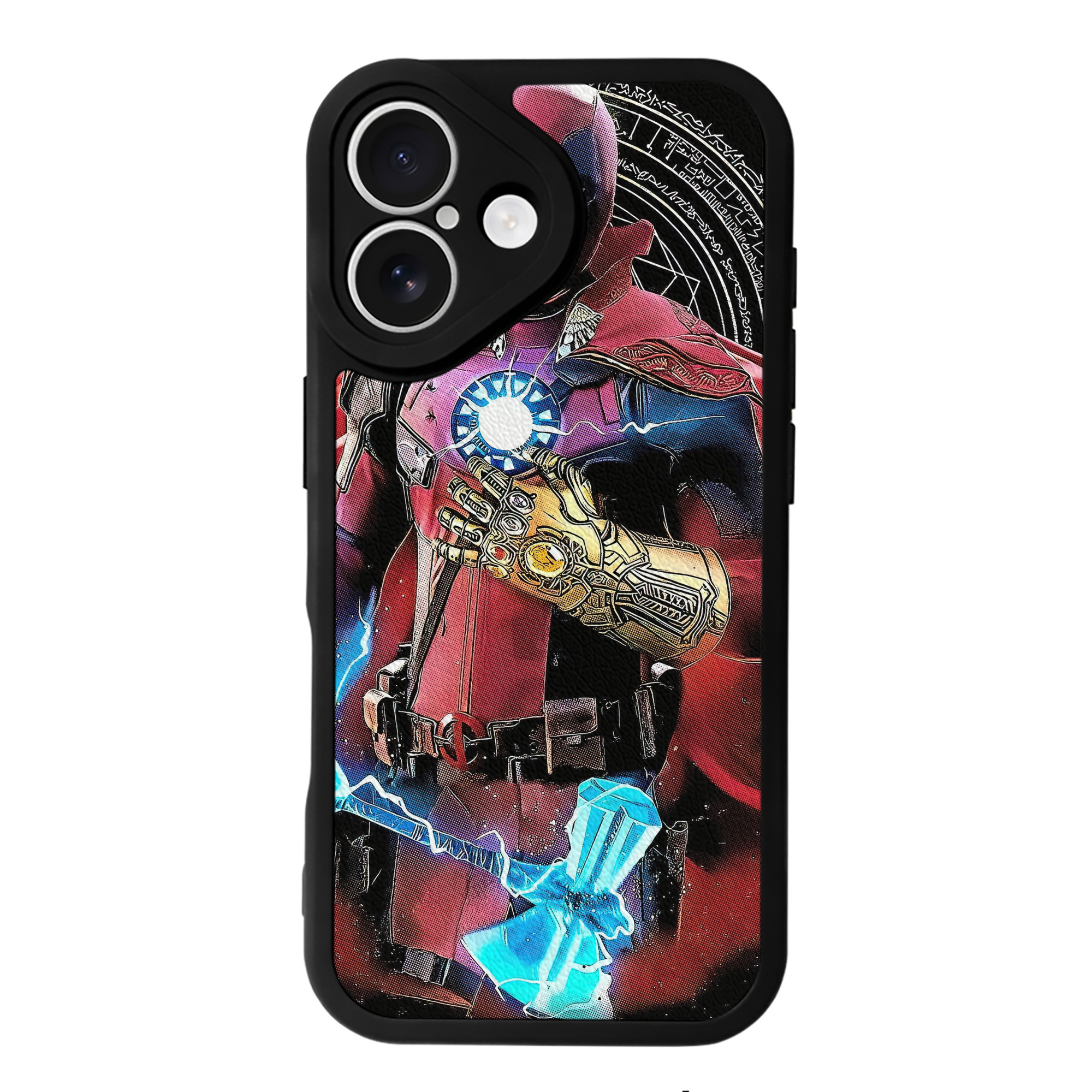 （画像用） Deadpool デッドプール 【iPhone 16シリーズ対応】シリコンスマホケース（レザー調） 材質：シリコン